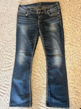 Silver Jeans Co Tuesday Low Rise Slim Bootcut Jeans W32 L33 Stretch Western Y2K